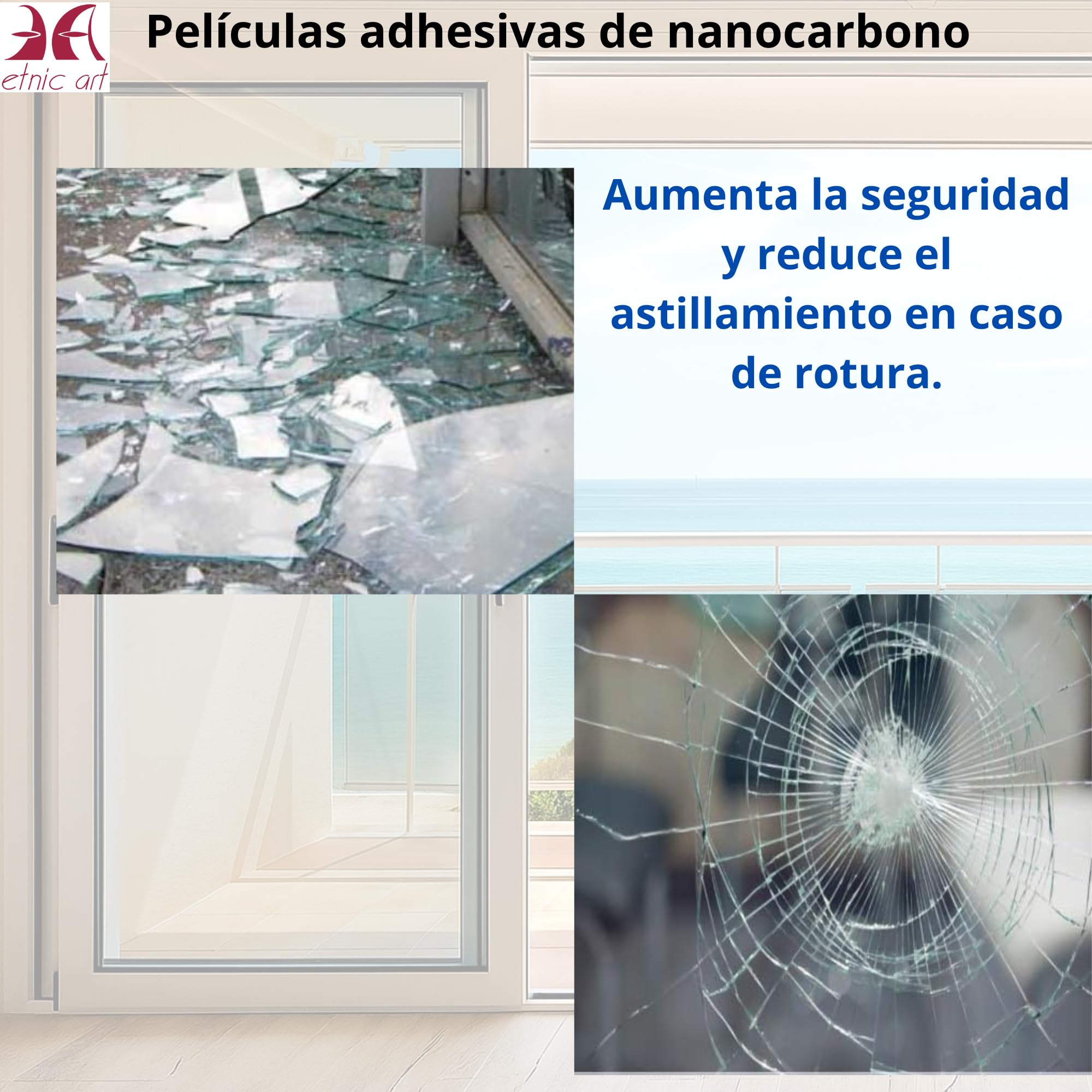 Película Protectora Solar para Ventanas termoaislante Grandes Gradaciones Profesional Nano Carbon Oscurante AntiUV eficiencia térmica privacidad Control Calor Adhesivo (Transparent-70%, 60 X 500 cm)