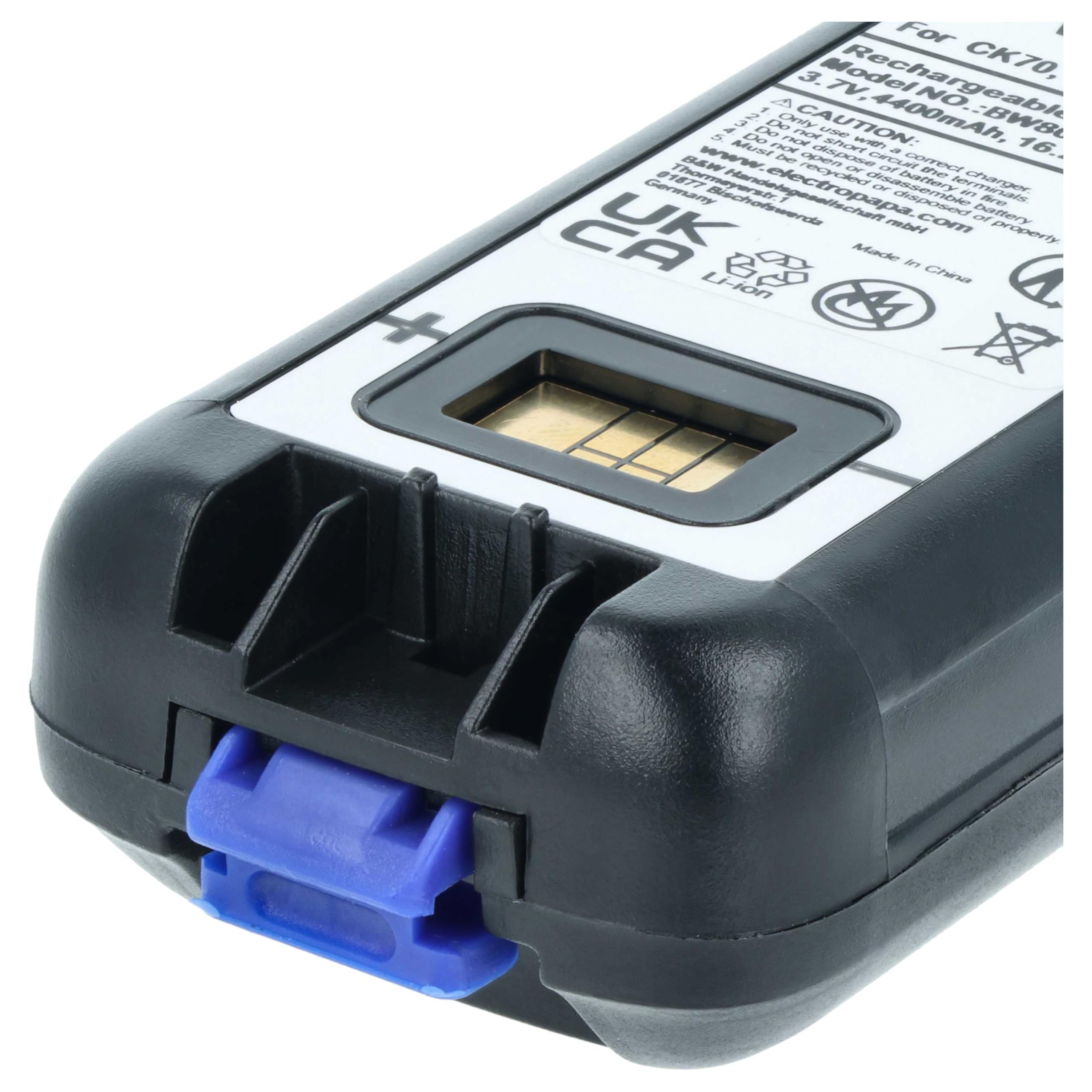 vhbw Akumulator 5X zastępuje Intermec AB18 do PDA (4400mAh, 3,7 V, Li-Ion)