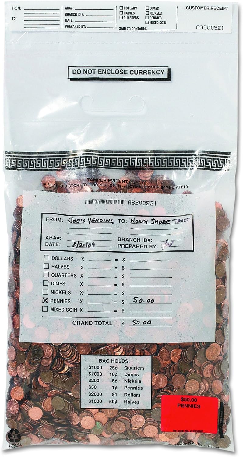 MMF産業のセルフシール コイントートバッグ シングルハンドル 6.5ミリ 12.5 X 21.5インチ