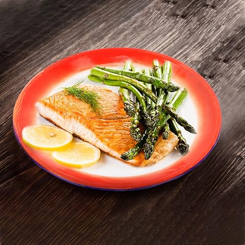 Miniatura 2 de Hemoton 3 unids vintage esmalte plato de fruta plato de frutas plato de ensalada vintage plato de lavado de esmalte vintage esmalte bandeja de