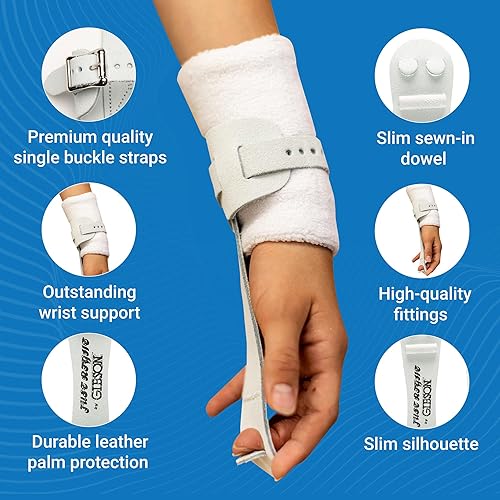 Miniatura 4 de Gibson Just Right - Agarres de gimnasia desiguales para mujer, agarre de cuero duradero con correas de hebilla única para un agarre seguro,