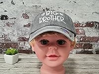 Vista 4 de Hepandy Embroidered Big Brother Hats Hermano mayor (gris lavado)