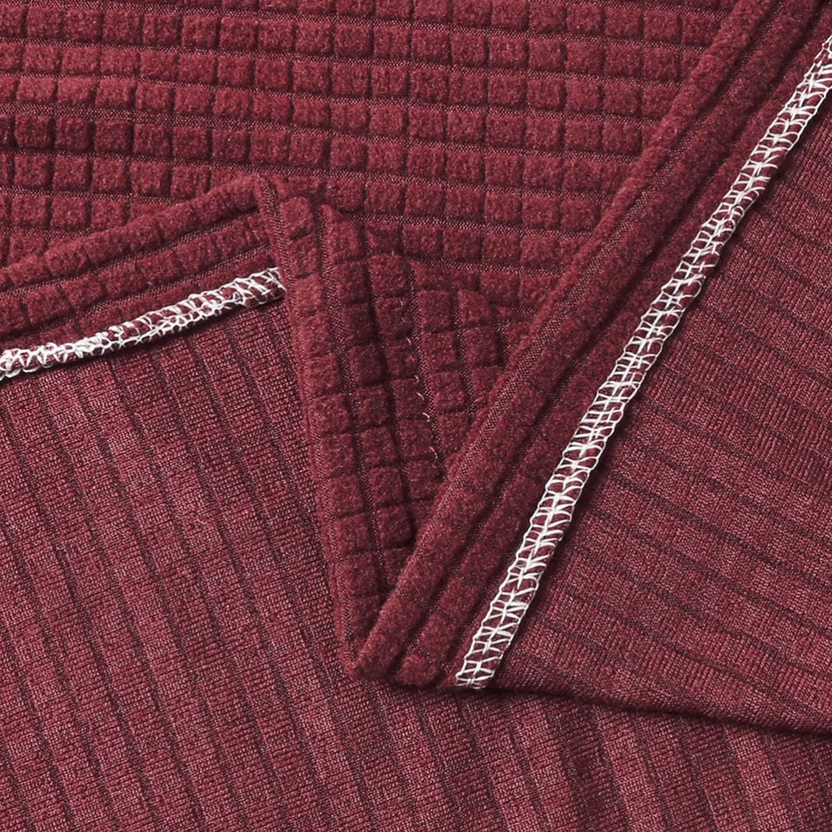 Sewroro Sofa Armrest Covers Stretch Chair Arm Protectors Washable Universal Armchair Slipcover Arm Cover for Home Office (Claret) 2pcs