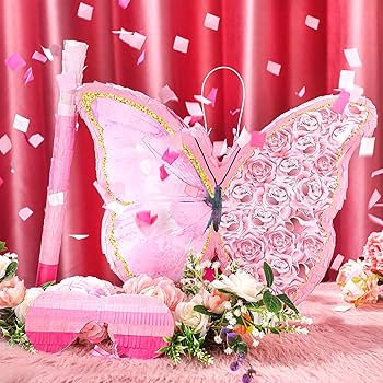 Amazon.com: Zhanmai Small Butterfly Sunflower Piñata Girl