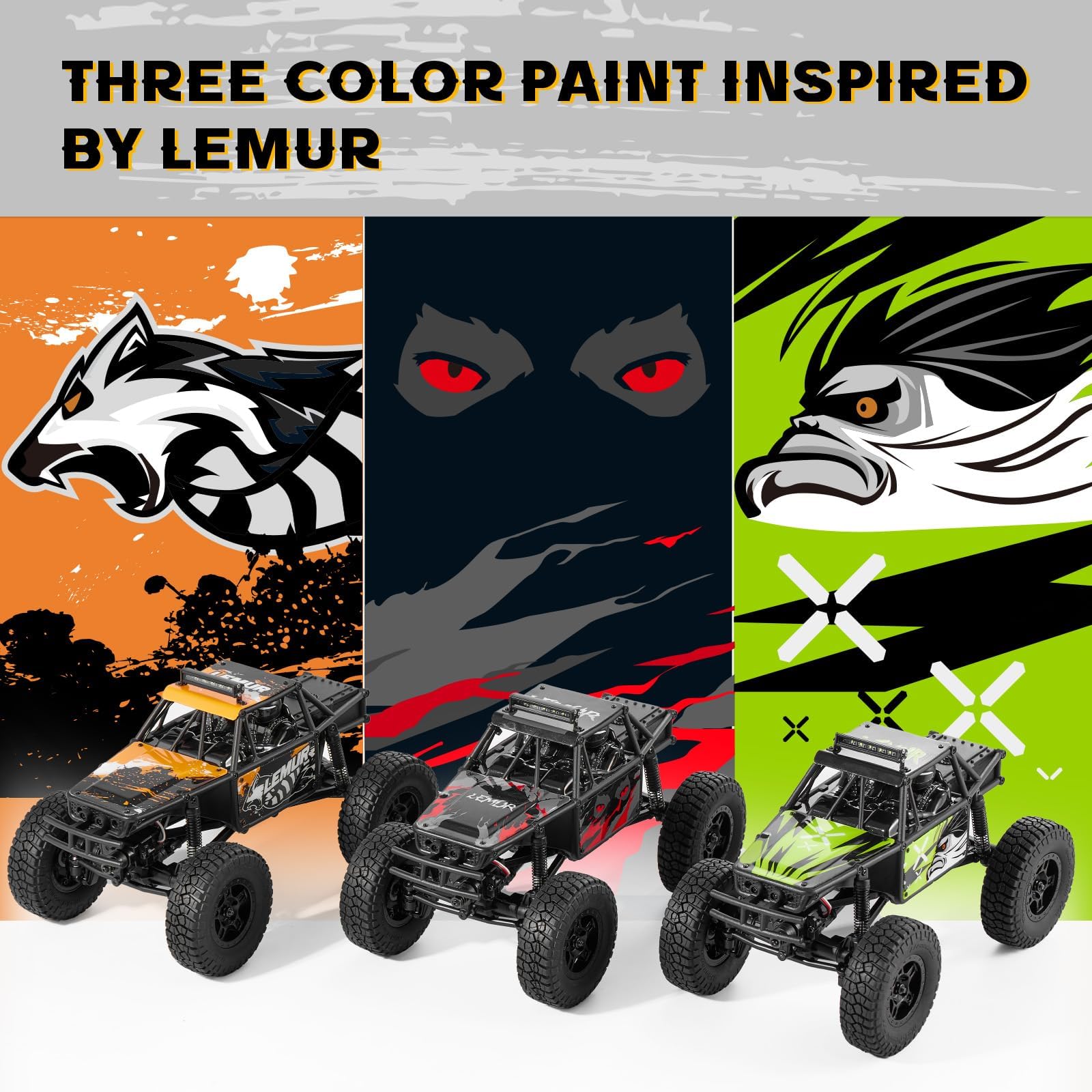 FMS LEMUR FCX24 1/24スケール 4WD RTR 赤 FMS 1/24 FCX24 Lemur RTR | Realistic Scale RC Car Adventure