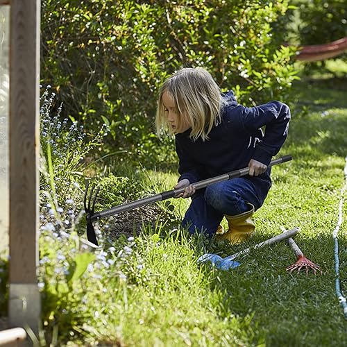 Miniatura 6 de Herramienta de jardín Hoe, azada de jardín de 30 pulgadas, mango largo para deshierbe, cultivador de azada 2 en 1, herramientas de jardín de mano