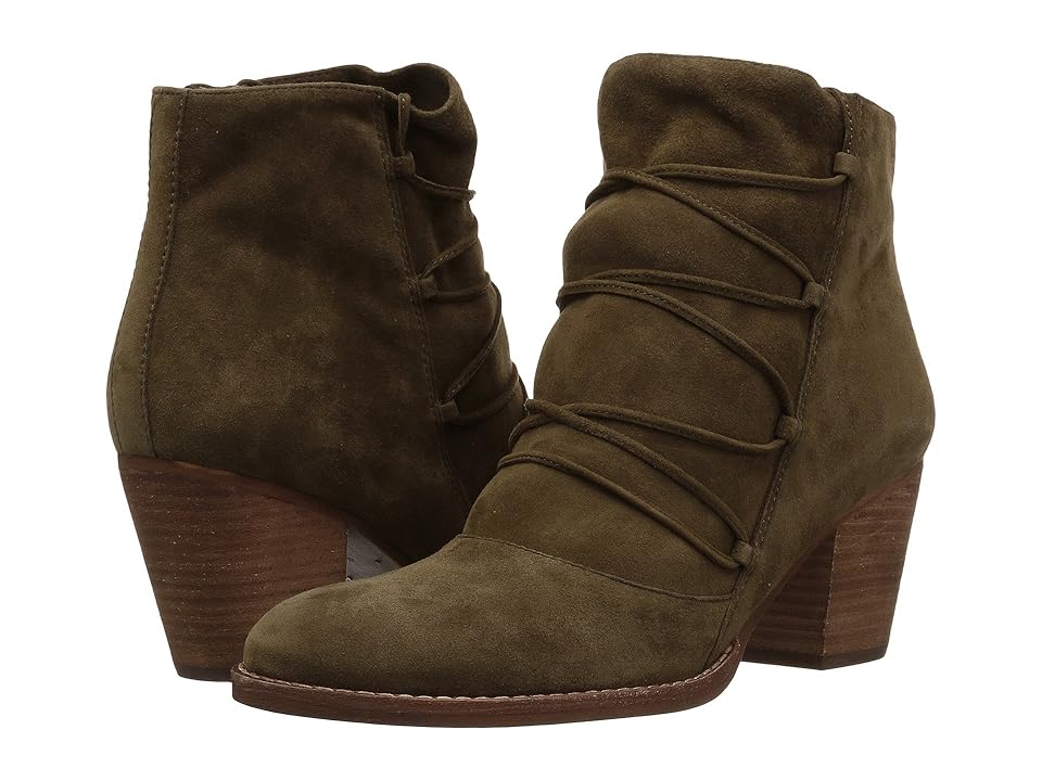 

Sam Edelman Millard (Deep Moss Kid Suede Leather) Women's Zip Boots, Brown