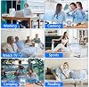 Portable Air Conditioner, 180° Vibration Mini Air Conditioner, 4 Speed Portable AC, Built-in Ambient Lighti AC Unit, Large Water Tank Air Cooler for Room/Kitchen/Office/Desk Upgraded 2024
