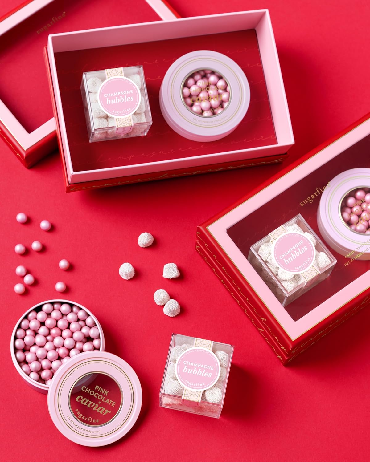 Sugarfina Champagne & Caviar 2 Piece Candy Bento Box