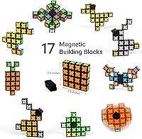 Vista 4 de TOSY Spinner Fidget Magnético que Brilla - 16 Bloques, Juguete 3 en 1: Spinner Fidget Transformable, Cubo Infinito/Rompecabezas, Brillante, Rellenos