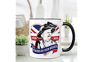 Queen Elizabeth Platinum Jubilee Union Jack Ceramic British Flag Monarch Mug