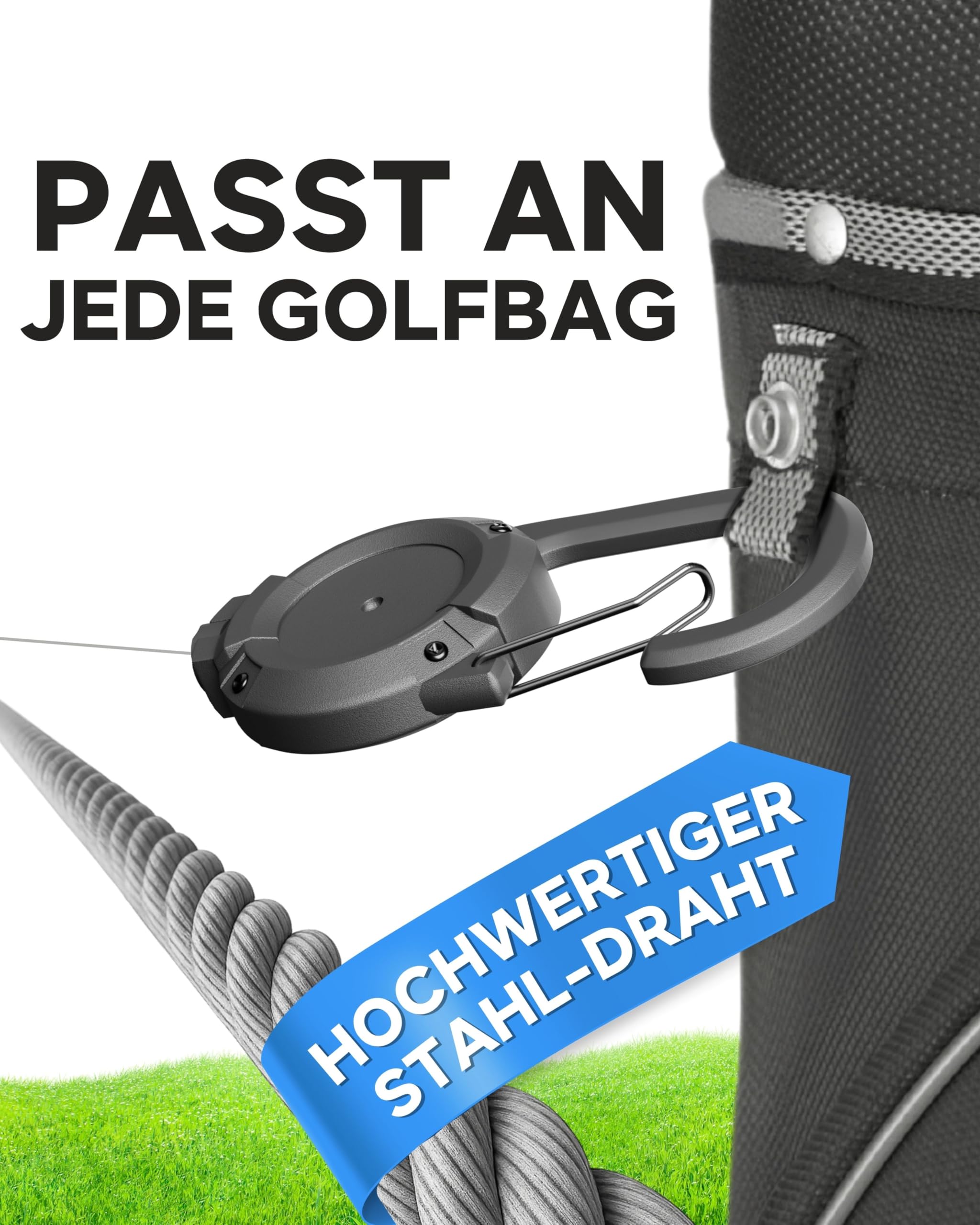 Wasser Golf Bürste mit ausziehbarem Karabiner