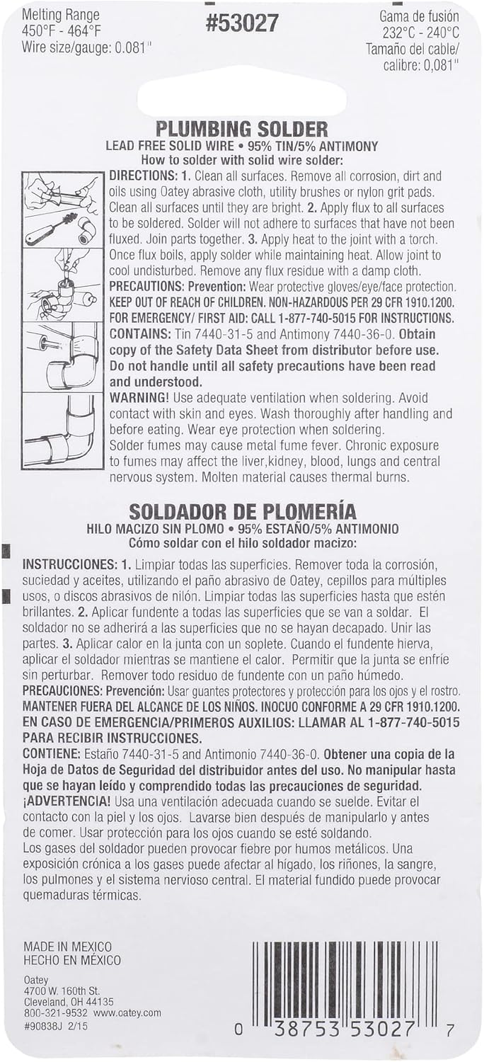 95/5 Wire Solder - Carded