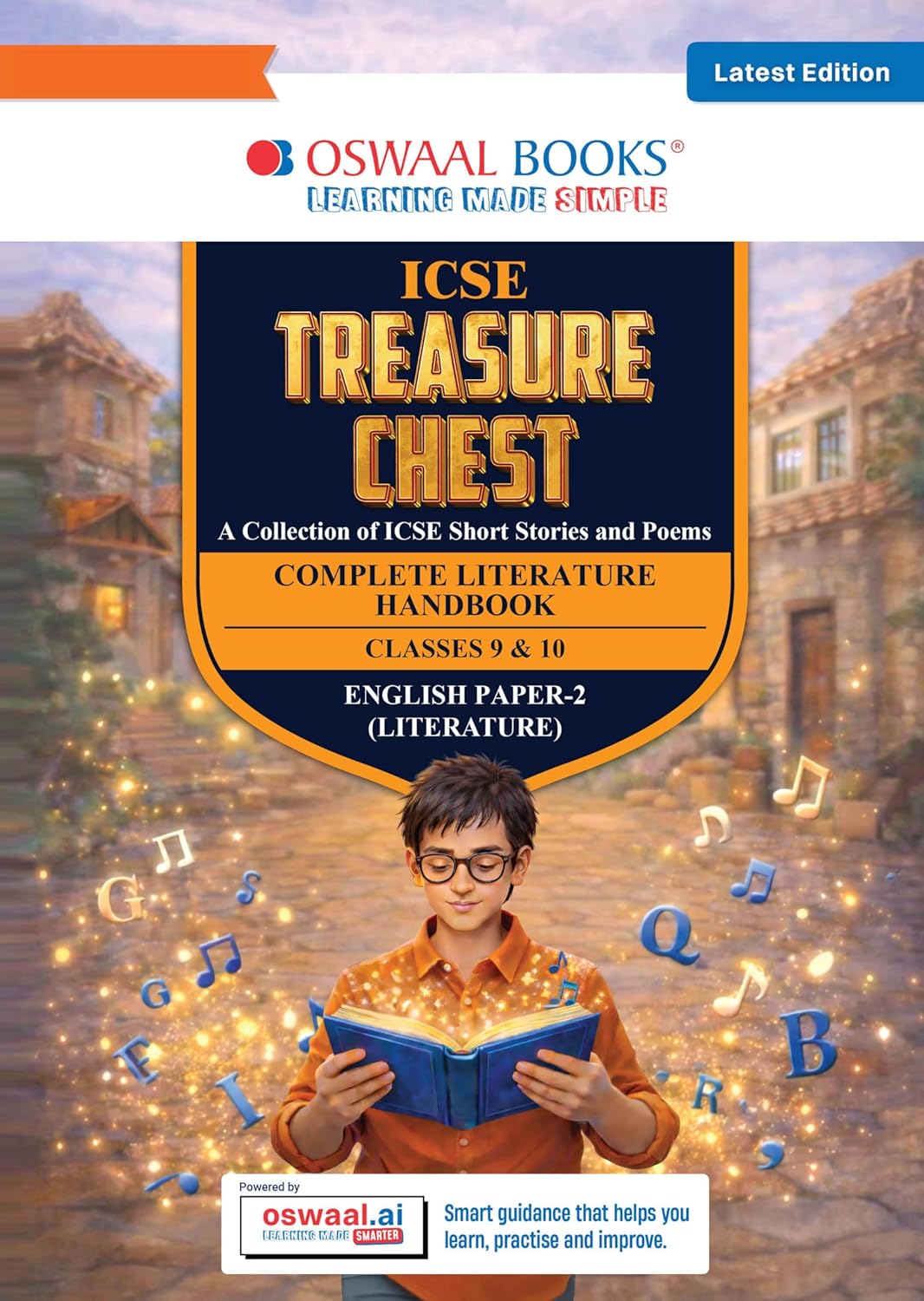 Oswaal Treasure Chest Question Bank – English Literature (CISCE) For Classes IX & X | MCQs and Subjective Q&A |Includes 2025 & 2026 Papers- fully solved| With oswaal.ai | For 2027 Exam