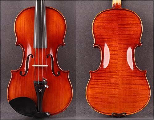 Miniatura 2 de Violín de tamaño completo 44, 34, 12, 14, violín de llama antiguo hecho a mano para niños y adultos (color 34)
