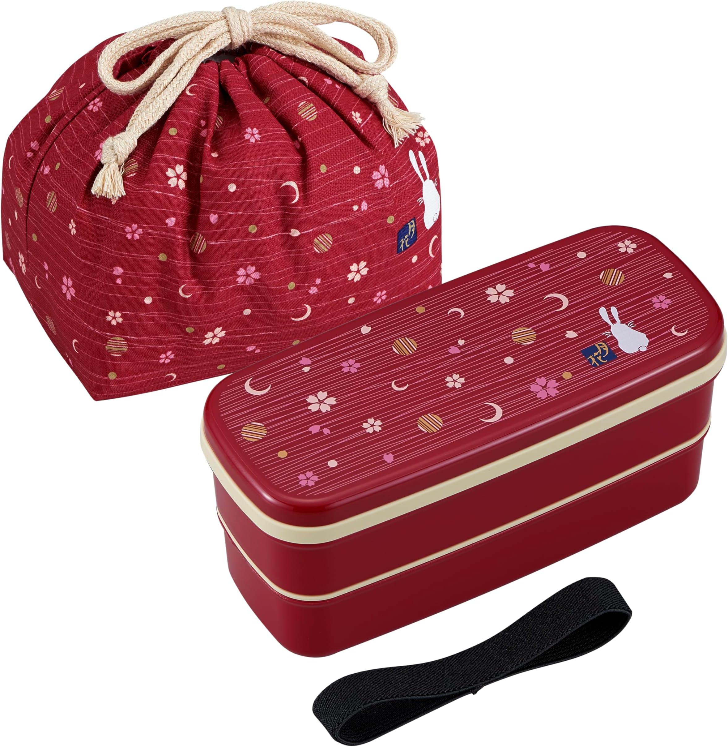 OSK PW-28C 月花 Lunch Box, Polypropylene, Red