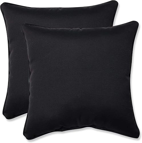 Vista 365 de Pillow Perfect - Cojín cuadrado para asiento de esquina para exteriores o interiores, color cobalto