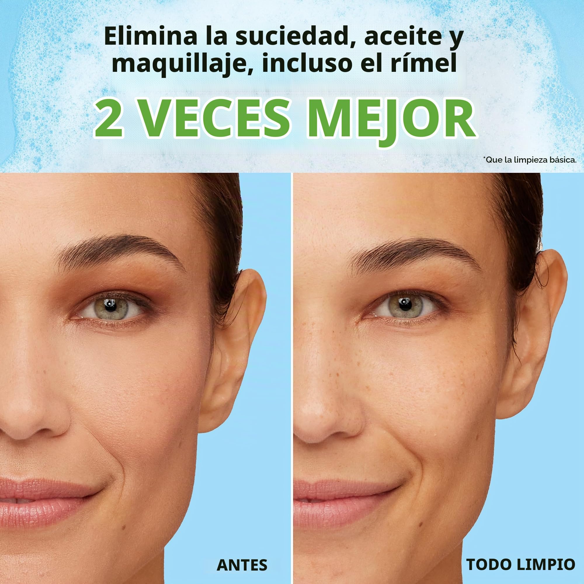 Daily Facials para piel sensible limpia, toallitas desmaquillantes, paños de limpieza sin jabón y sin fragancia, 33 unidades (paquete de 3)