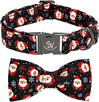 Vista 15 de Elegant little tail - Collar de otoño para mascotas con corbatín, lindo collar de Halloween con estampado de flores y calabaza para cachorros
