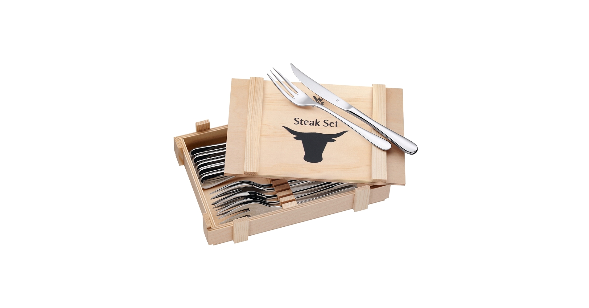調理器具 WMF Steak Knife & Fork Set Top Quality Amazon.com: WMF Steak Knives Set of 6 Pieces Stainless Steel