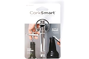 KeySmart CorkSmart - the Ultimate Dual Bottle Opener Keychain Accessory