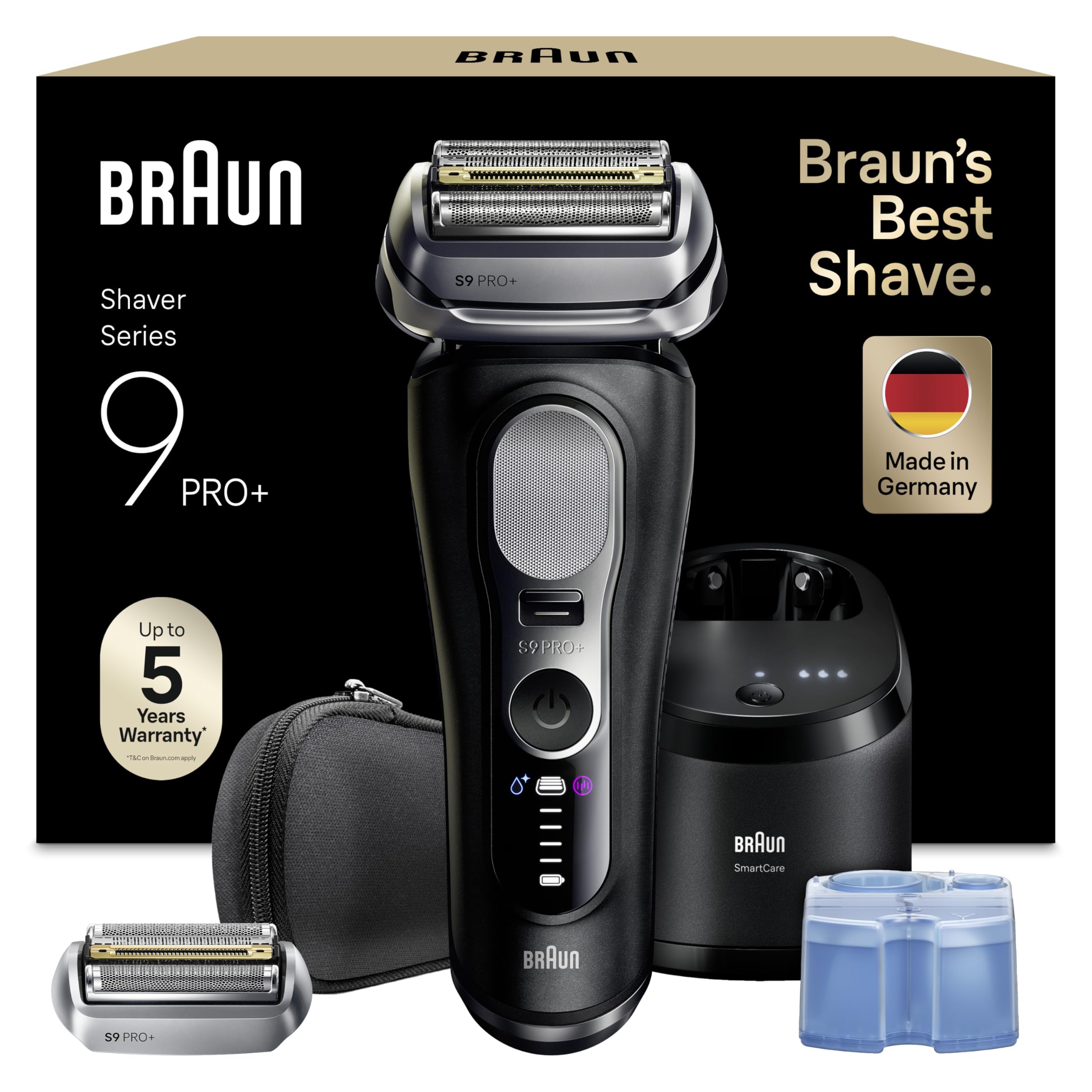 Braun Serie 9 Pro + Rasoio Elettrico Barba, Wet&Dry, 5+1 Lam