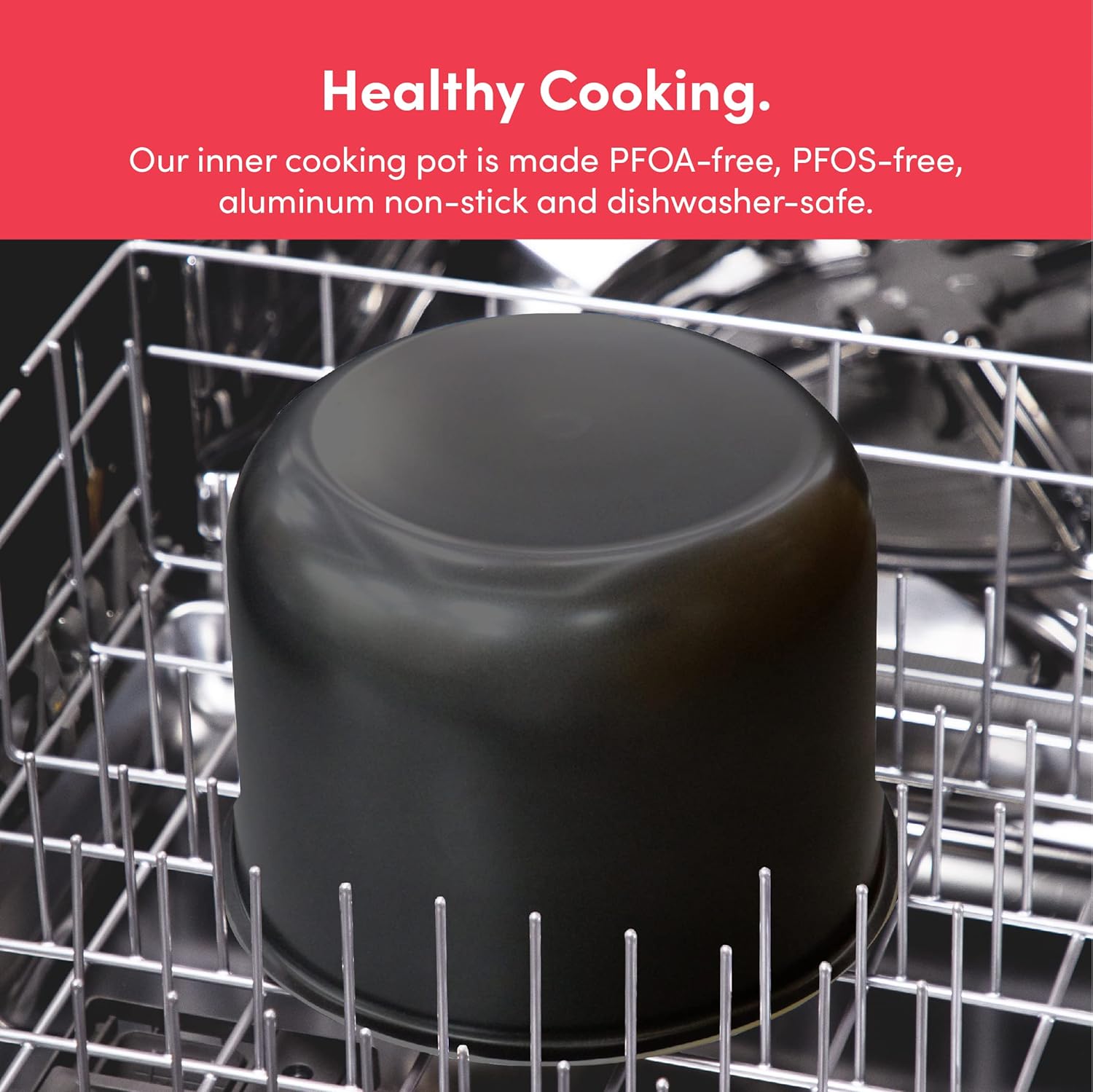 Nutricook Smart Pot 2 inner pot in a dishwasher rack