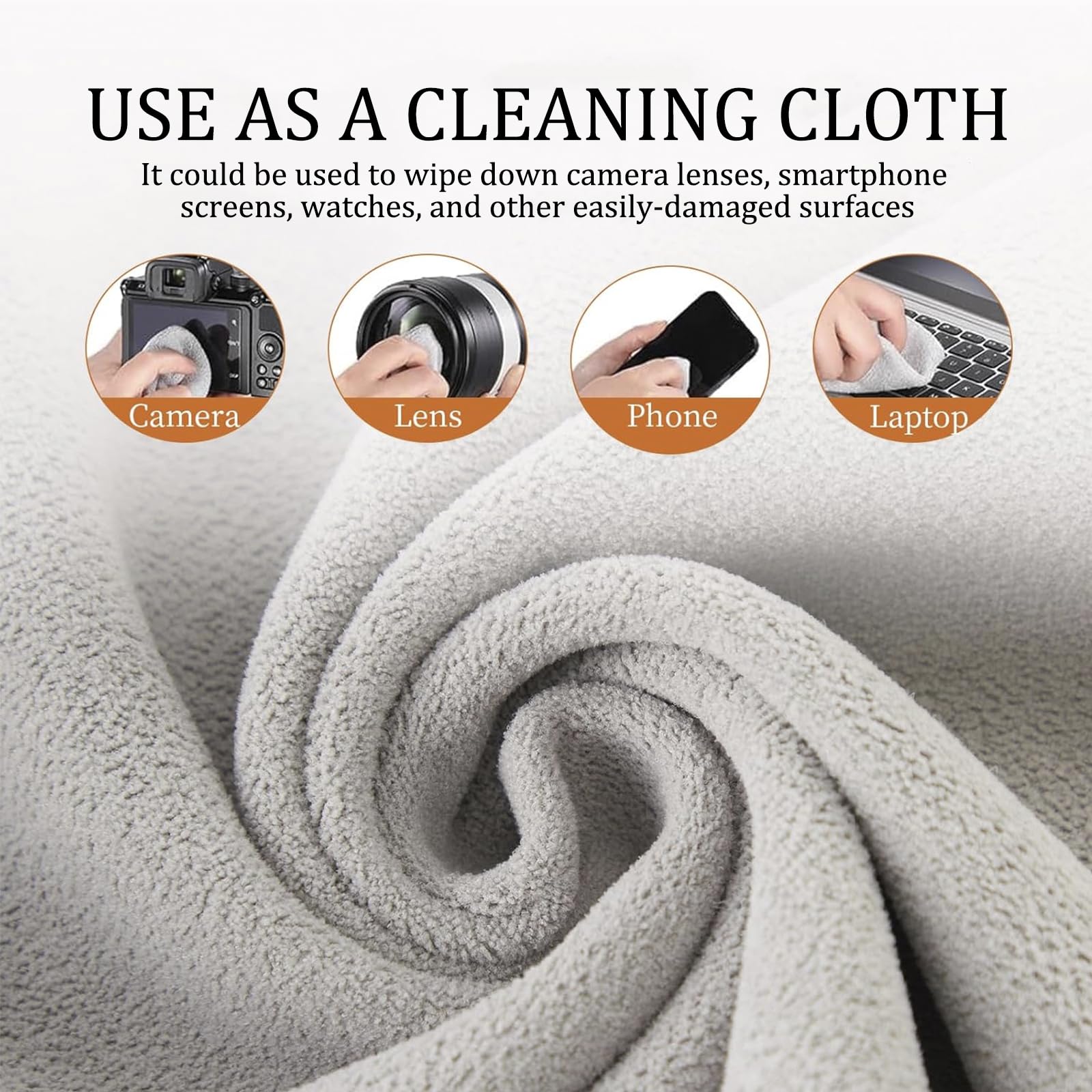 Envoltura protectora para cámara, protector de lente, paño autoadhesivo mágico para DSLR/lente de cámara/teléfono/accesorios, 13.8 x 13.8 pulgadas