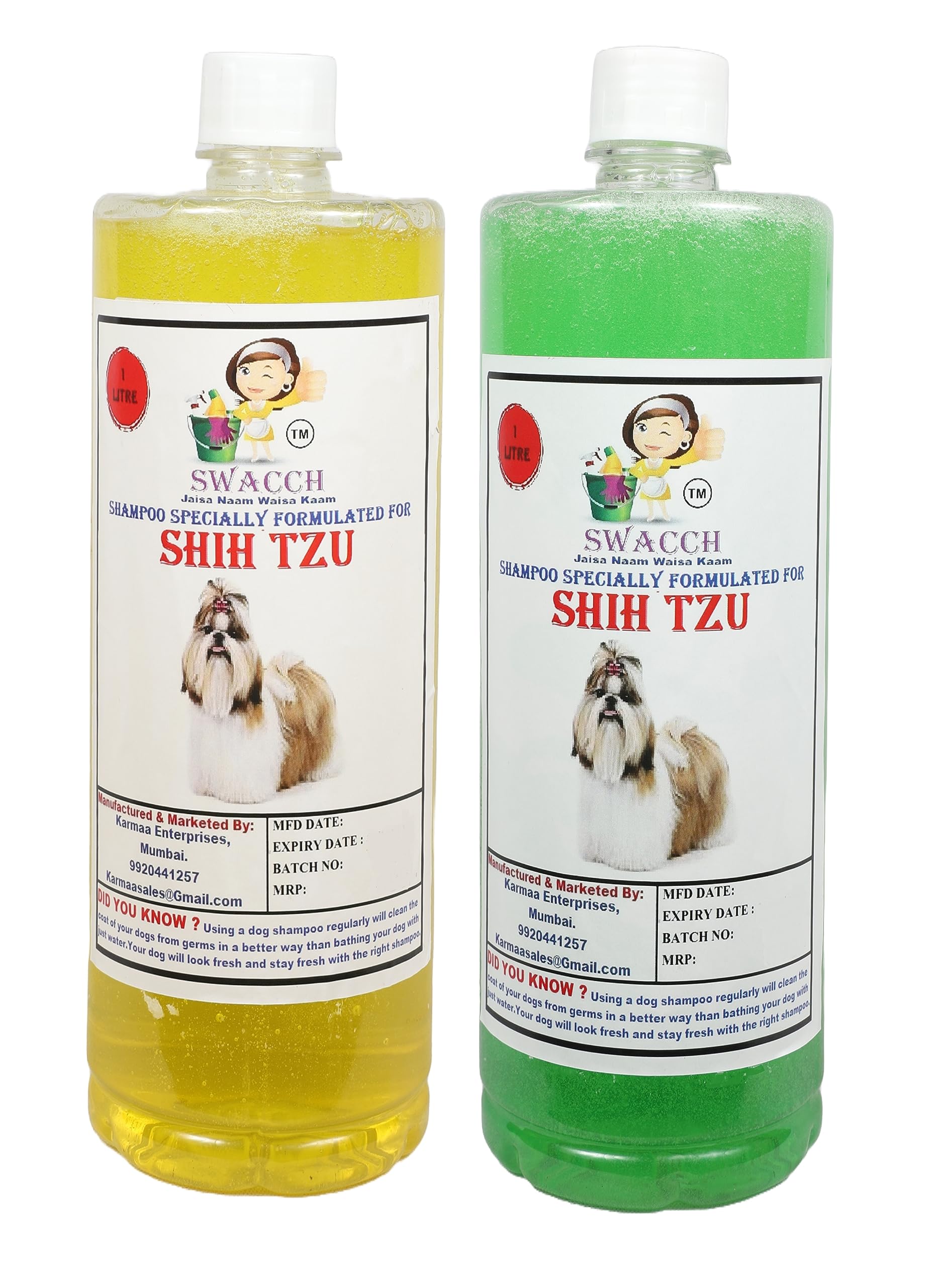 Swacch Shampoo Specially Formulated for Shih TZU (1 Litre) (Combo Pack of 2) Lemon & Neem Alovera (B0BSGWQFP5) Amazon Price History, Amazon Price Tracker