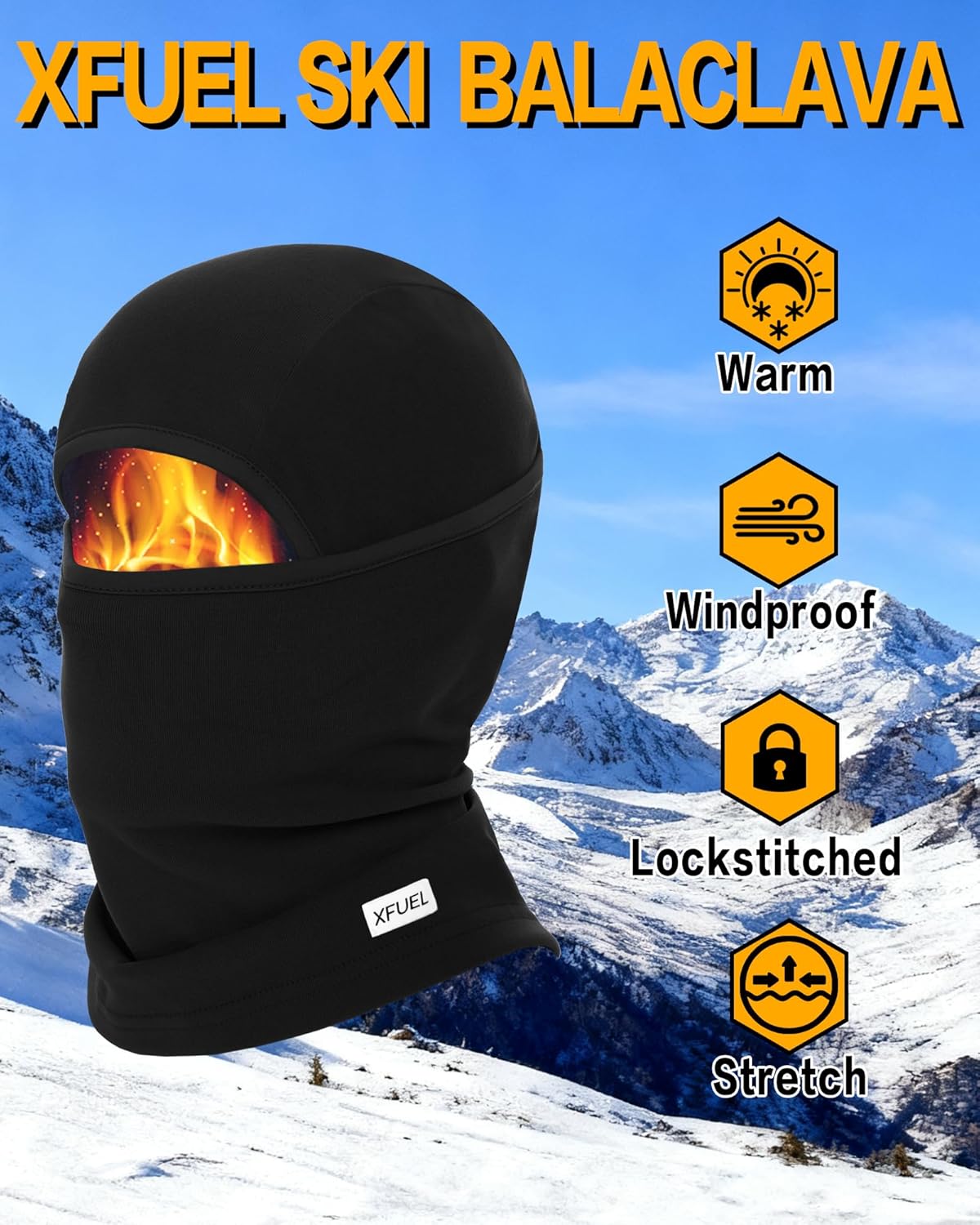 Winter Balaclava Ski Mask Warm and Fleece Full Face Cover for Men Women Cold Weather Skiing Motorcycle Neck Warmer - Image 2