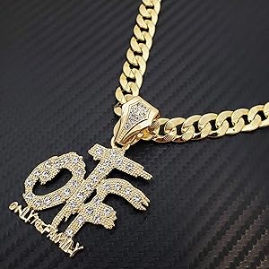 BLINGFACTORY Hip Hop Only The Family OTF Pendant & 14K Stamped 24