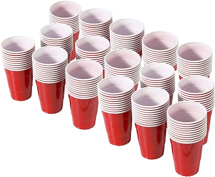 GoBig 6 oz Red Party Cups 160 Pack - Great for Parties, Tasting Flights and Games