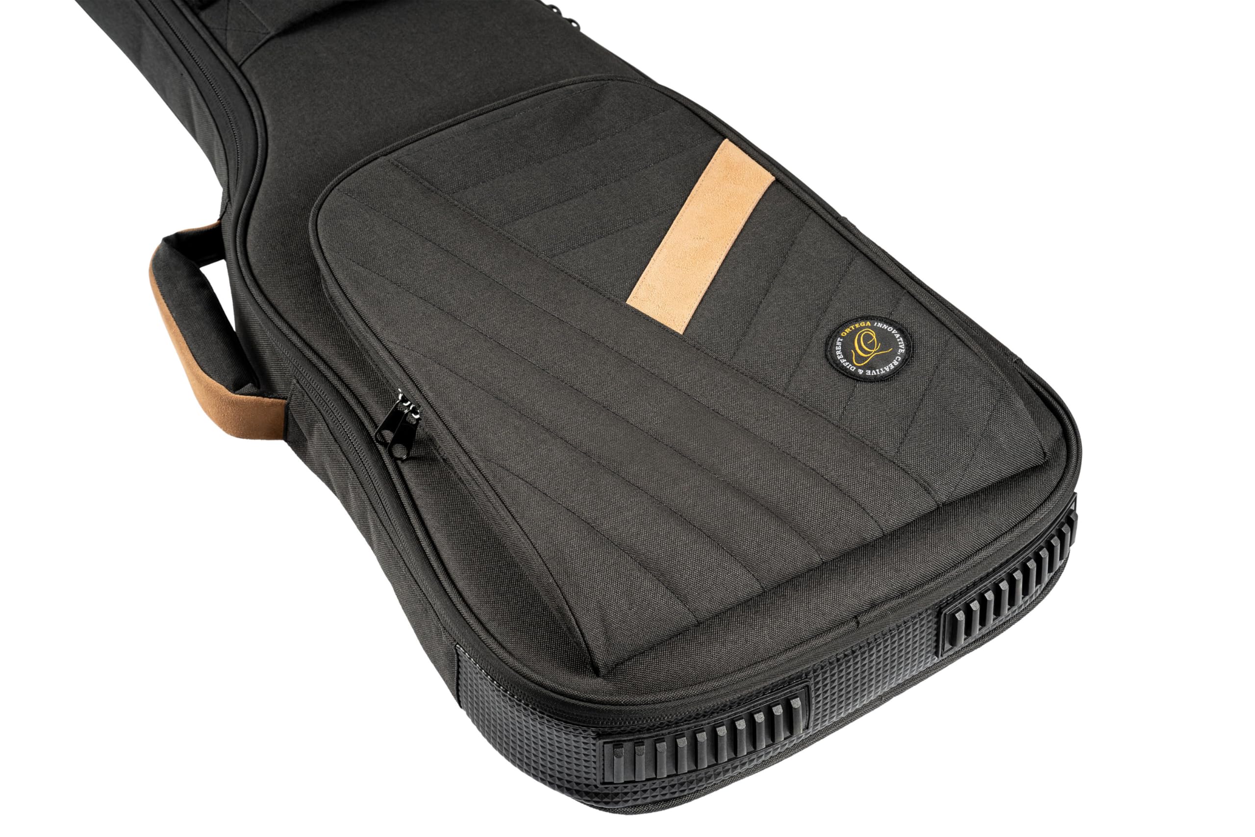 Ortega Guitars Deluxe Guitar Gigbag - E-Gitarren Tasche - Höhe 102 cm - Breite 35 cm - Baumwolle, Schwarz (OGBEG-DLX-BK)