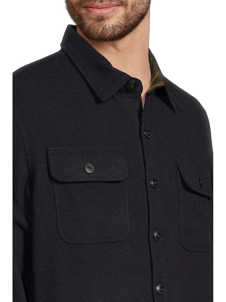 Navy L.L.Bean Signature Wool Workshirt Regular