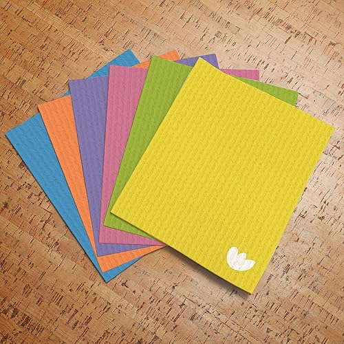 Miniatura 9 de EKOH - Paños de cocina suecos para cocina, paño de esponja ecológico, paños de limpieza absorbentes reutilizables para lavar platos, alternativa a