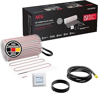 AEG elektrische Fußbodenheizung, Komplettset 4 m², 200 W/m², Turbo Thermo Boden TBS TC 200/4 Set Plus, 205821