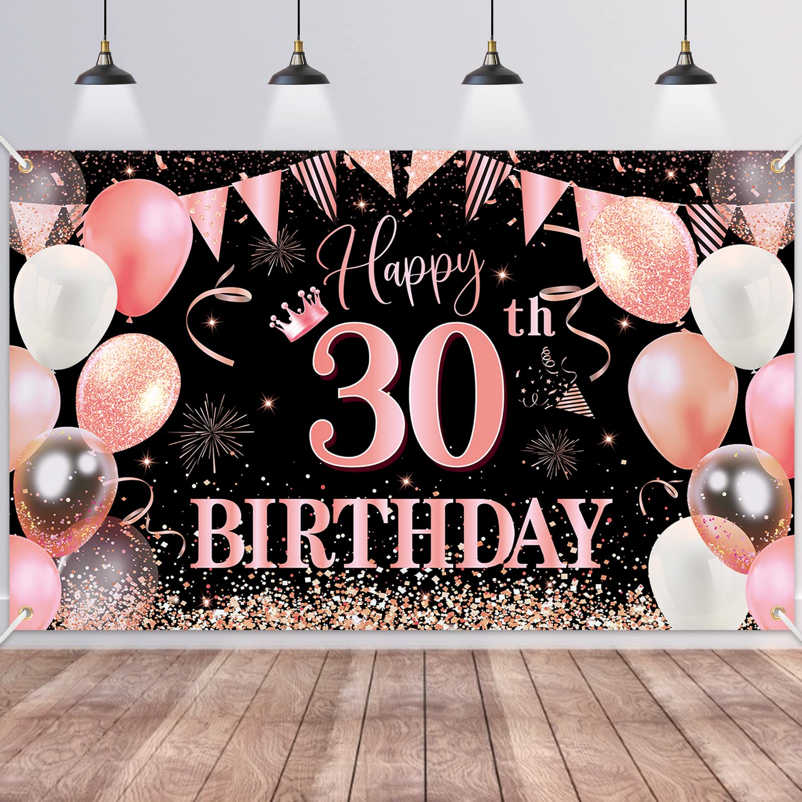 Deco Anniversaire 30 Ans Homme, 30 ans Décoration de Fête Anniversaire Or  Noir Homme, Ballon Confetti 30 Ans Affiche Toile de Fond Bannière  Anniversaire Fournitures Fête 30e Anniversaire : : Cuisine et  Maison