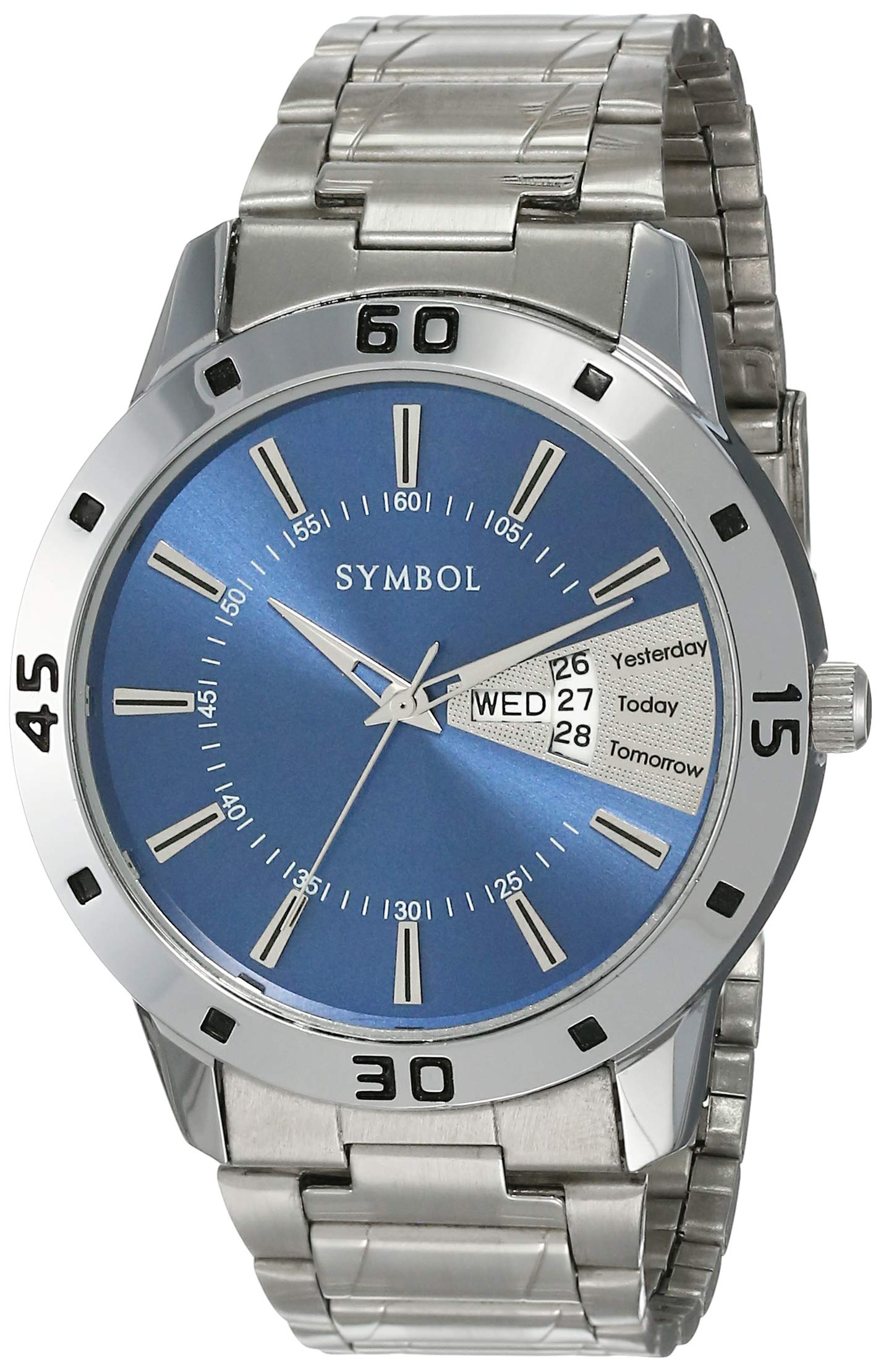 Amazon Brand - Symbol Analog Men's Watch (Dial Colored Strap)