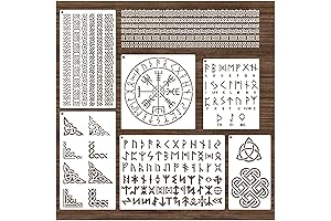 Ancient Rune Symbol Stencils for Artistic Expression