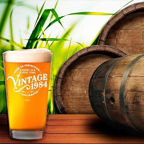Miniatura 3 de Regalos de cumpleaños número 41 de 1984, vaso de cerveza para hombres y mujeres, regalo de cumpleaños para hombre y mujer que cumple 41 años, ideas