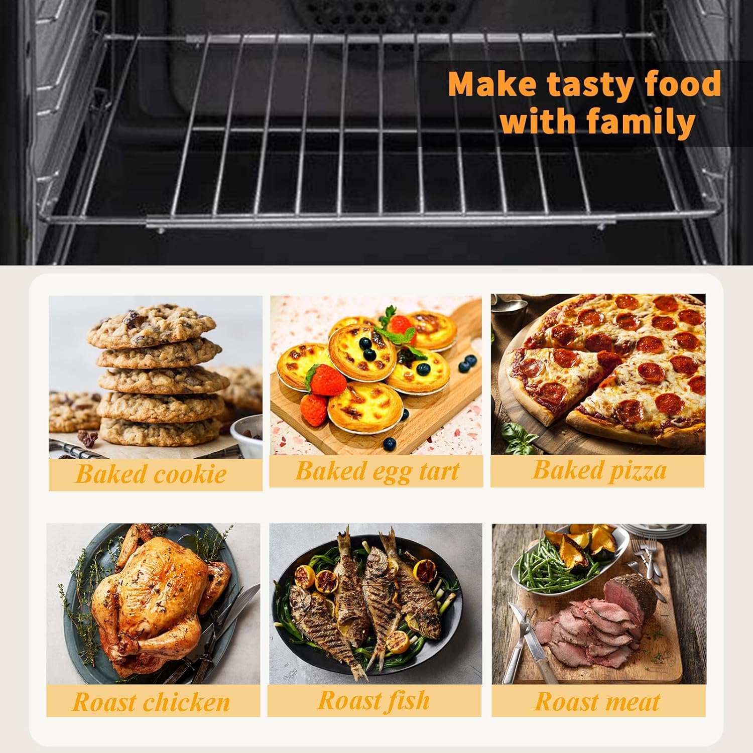 Allstare 304 Stainless Steel Universal Extendable Oven Rack Replacement for GE Samsung LG Frigidaire Whirlpool Electrolux Kenmore Oven Parts Adjustable Wire Racks Adjust from 17.3-25.1’’ Wide