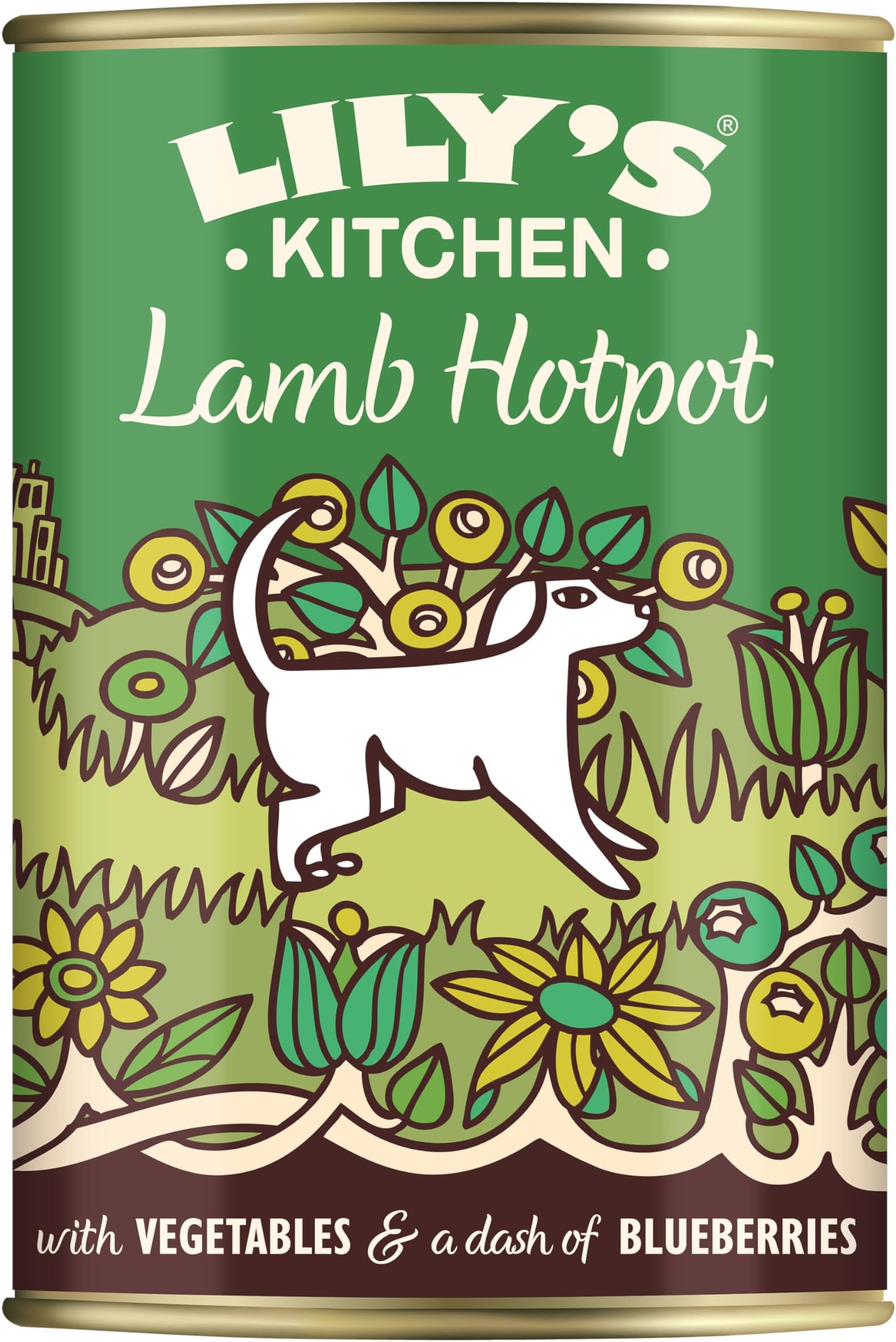 Natural Adult Dog Food Wet Tins - Lamb Hotpot - Complete Meal Recipes (6 Tins x 400g)