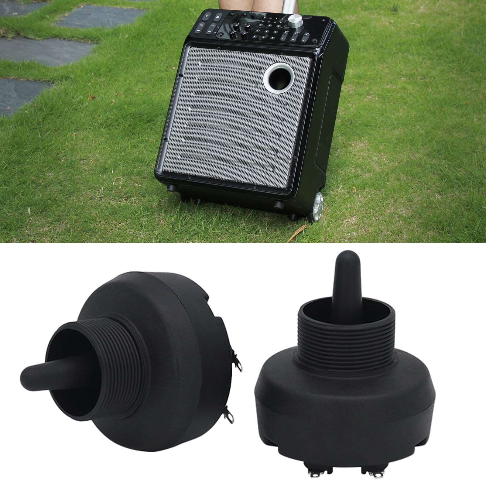 Caisson De Basses De Voiture Caisson De Basses De Voiture Abs Métal 6.6In Haut-Parleur Coaxial