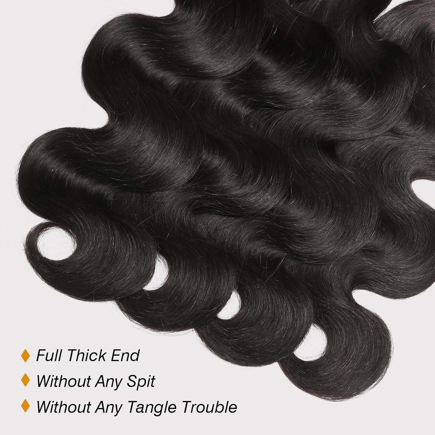 Body Wave Hair 3 Bundles Brazilian Remy Virgin Human Hair Weave Bundles 12A 100% Unprocessed Body Wave Human Hair Extensions Natural Color 16 18 20 - Image 4