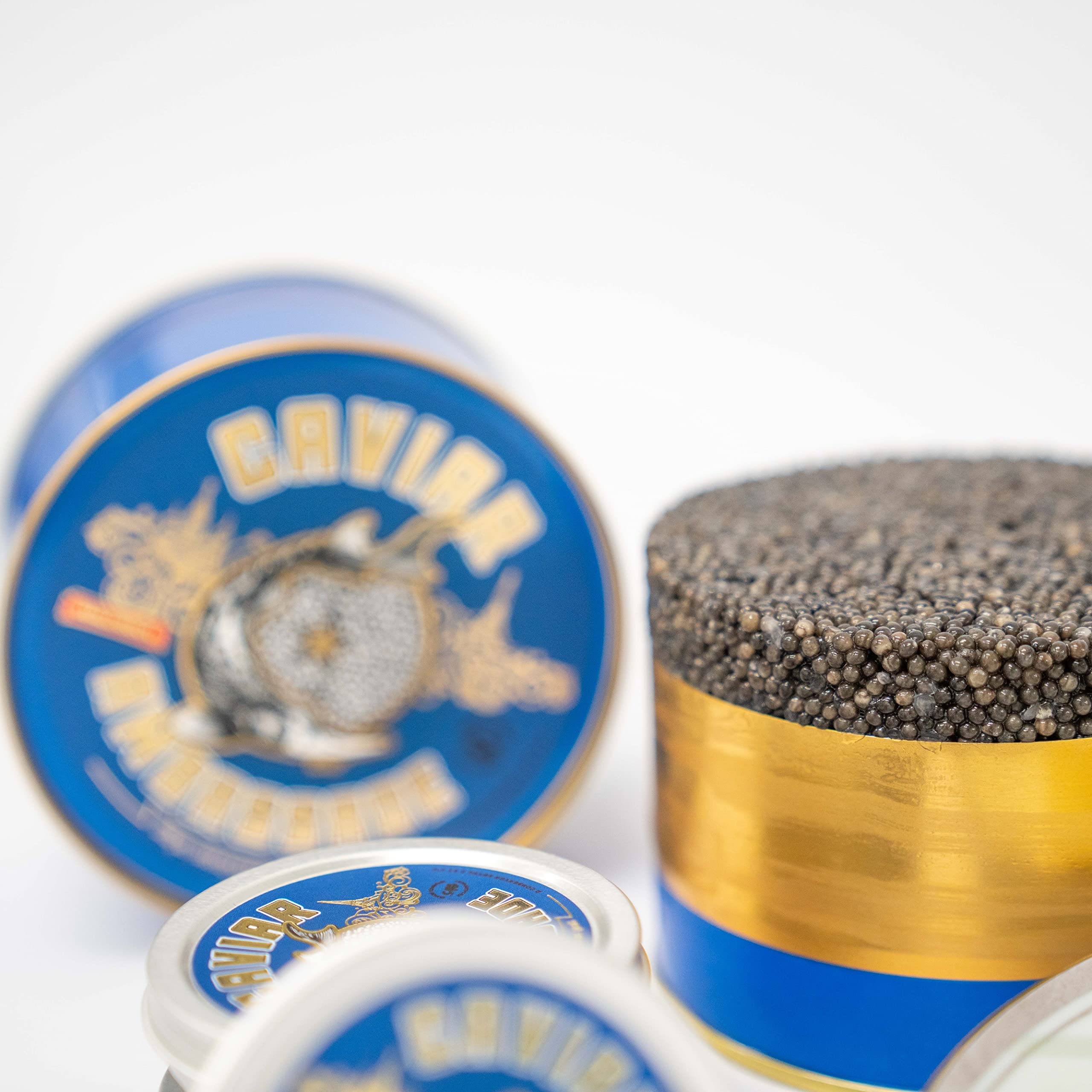 Set tre Caviali, Baeri 100g + Beluga 100g + Oscietra 100g – 3 x 100g - Consegna refrigerata - CAVIAR AMBASSADE