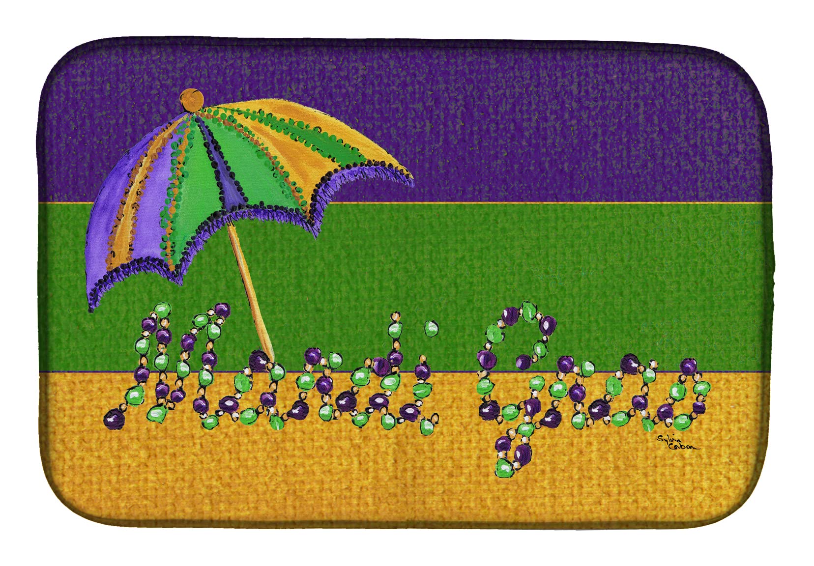 Tapis égouttoir à vaisselle coloré pour égayer votre plan de travail de cuisine