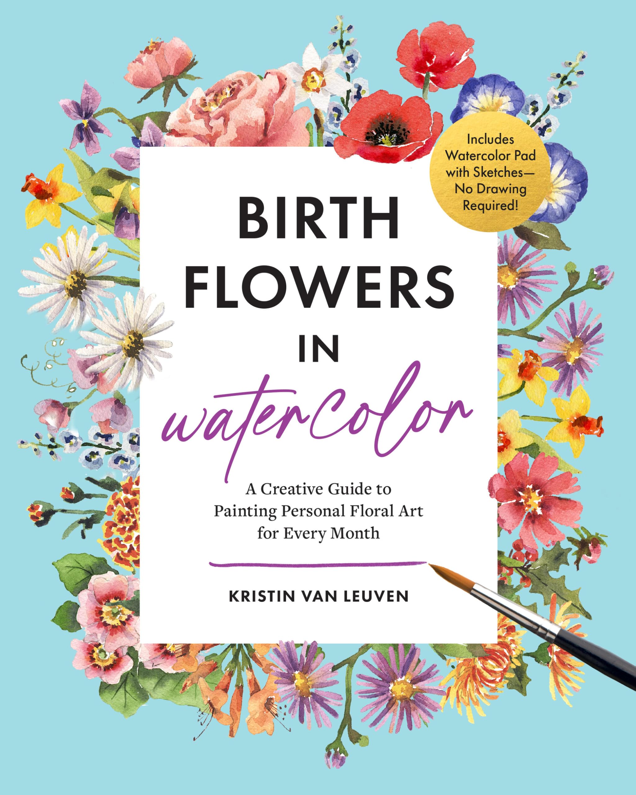 Birth Flowers in Watercolor by Kristin Van Leuven - 9781577156963