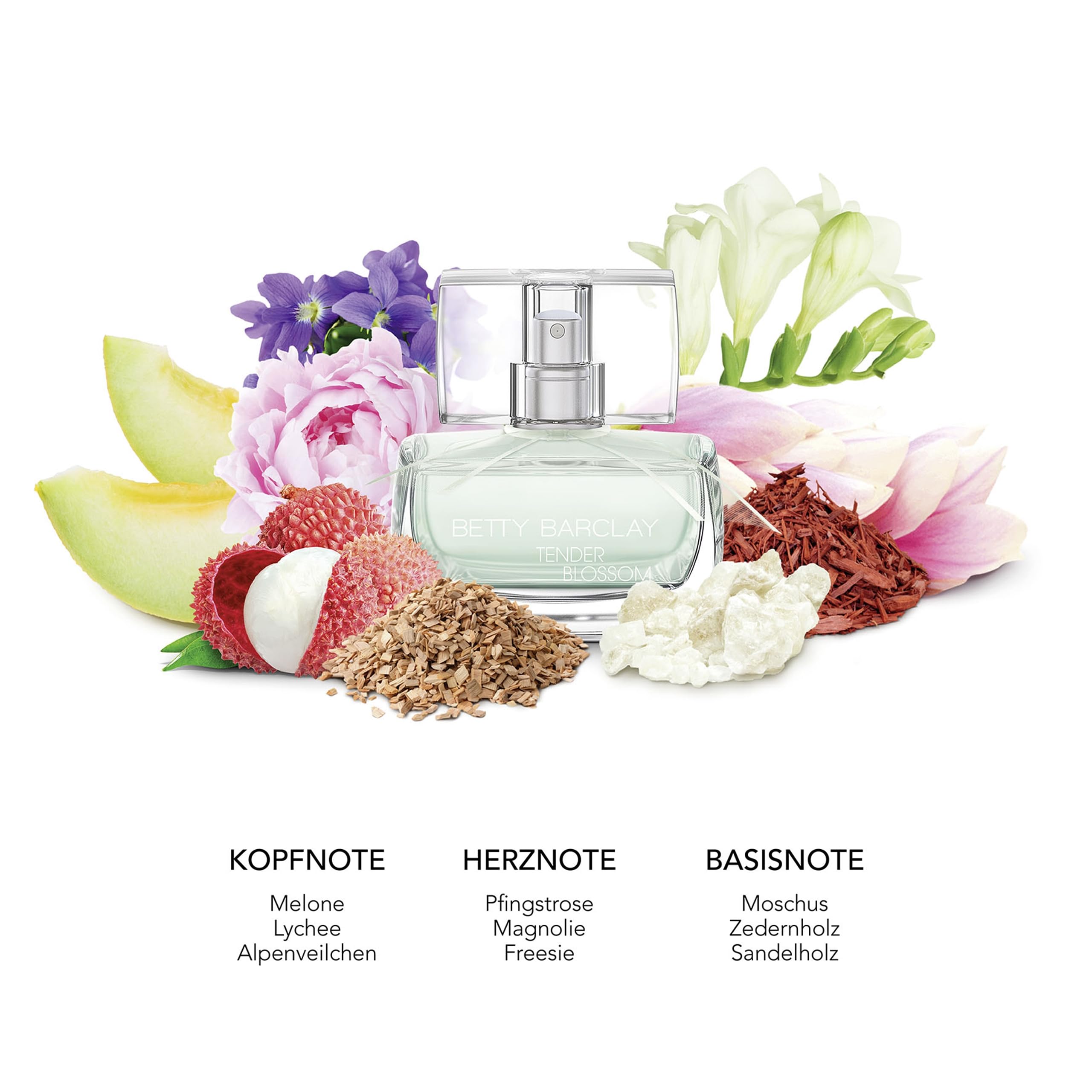 Betty Barclay® Tender Blossom | Body Splash - blumig - fruchtig - frisch - ein natürlicher sinnlicher Duft der Sinnlichkeit versprüht | 250ml Body Splash