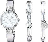 Vista 1 de Anne Klein Juego de reloj y pulsera con detalles de cristal prémium para mujer
