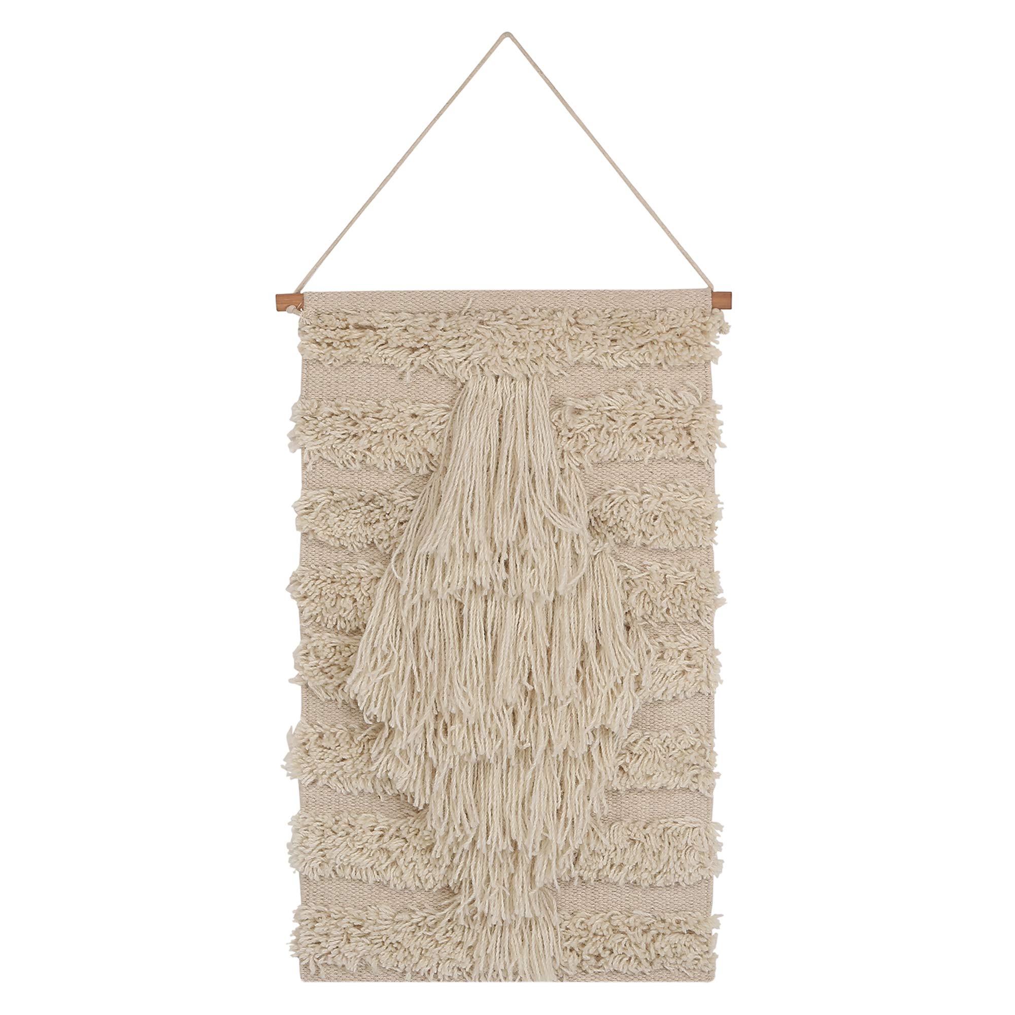 RAJRANGBRINGING RAJASTHAN TO YOU Interior Wall Decor - Macrame Woven Tapestry Bohemian Ethnic Apartment Dorm Room Art Decor - Living Room and Bedroom Decorations, 16.0" W x 24.5" L